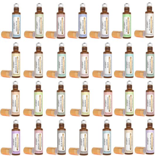 EUQEE 10ml Fragrance Oil Roll-On Long Lasting Scent La Vie Est Belle CHANCE Jadore Cotton Strawberry Mango for Men and Women
