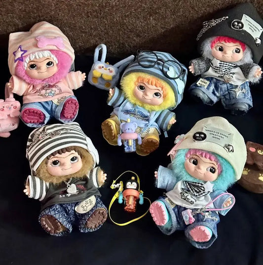 Only Clothes 20cm Doll Clothes Cotton Doll Blind Box Plush Doll Clothing Wow Cool Wakuku Doll Clothes Multiple Styles Set