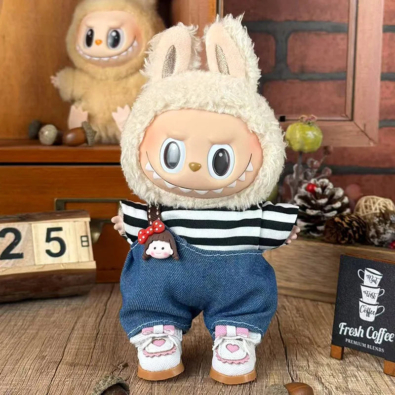 Only clothes: Cute casual style overalls The fashionable and creative dressing of dolls adds a touch of vitality to your dolls