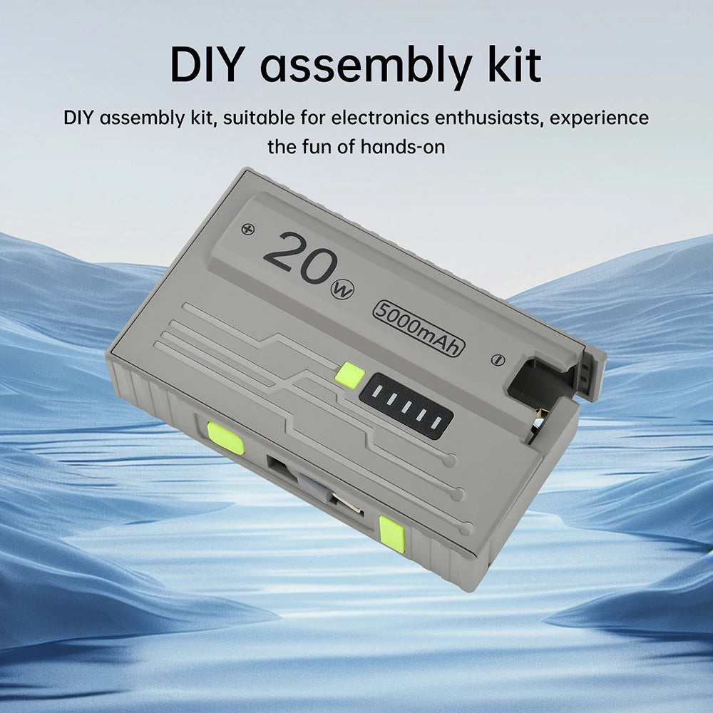 1*21700 Battery Box DIY Kit Battery Charger Case DIY Power Bank Box 20W Fast Charging For Phone Charging Not Including Batteries