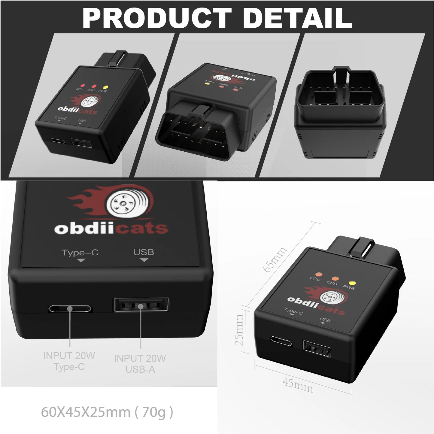 SXT- obdiicats OBD 2IN1 With Fast Charger For Benzine&Diesel Cars Increase Power Upgraded From HK-V3 Fuel Saving Chip Tuning Box