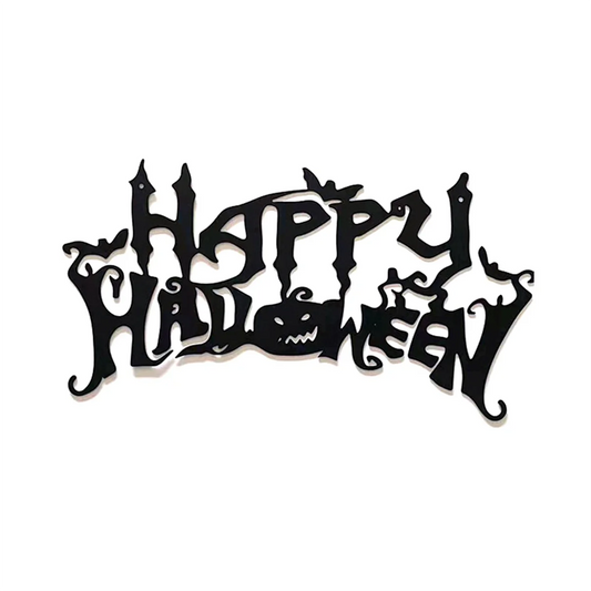 Halloween Theme Decor, Wall Art Decorations, Indoor Livingroom Black Classic Room Decor Wall Decor Metal Wall Hanging