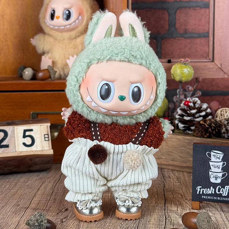 Only clothes: Cute casual style overalls The fashionable and creative dressing of dolls adds a touch of vitality to your dolls