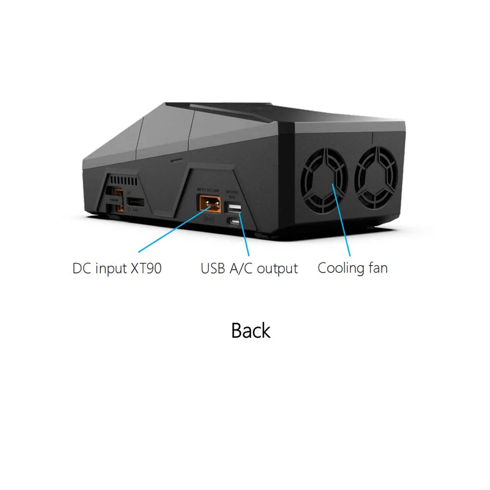 NEW ToolkitRC Q6AC Charger AC 400W/DC 1000W 4CH output Built-in 65W USB A/TYPEC Output ,LiPo, 1-6S，NiMH 1-16S,PB 1-10S Charger