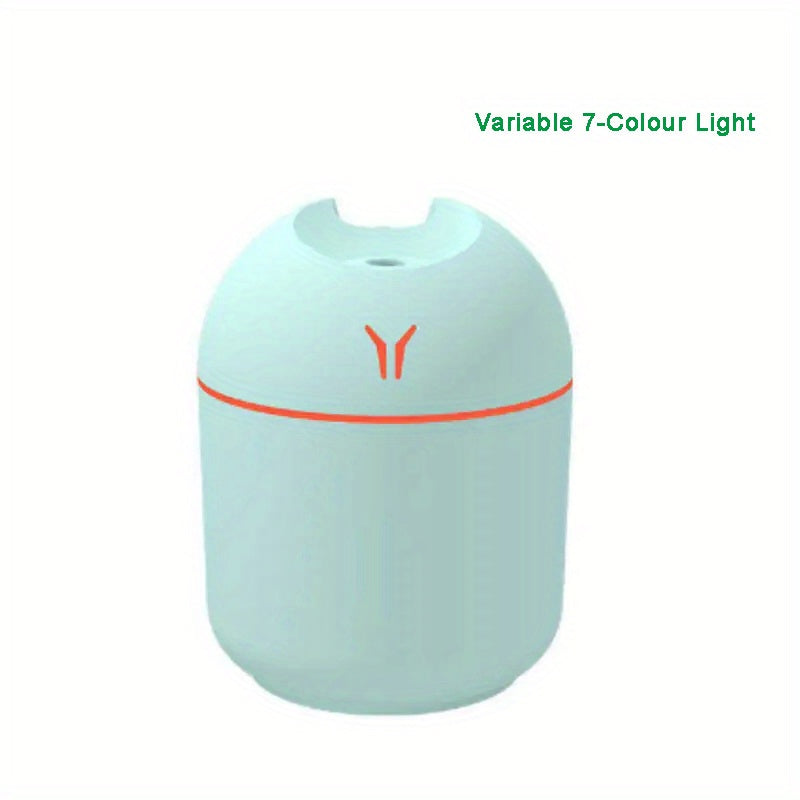 Mini Humidifier - Cool Mist Aroma Diffuser for Car, Office, Bedroom - 220mL Capacity - 2 Mist Modes - Quiet Operation Christmas Gift