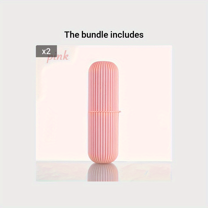 Household Travel Mouthwash Cup Toothbrush Cup Makeup Brush Storage Box Travel Wash Cup Portable Couple Toothbrush Toothpaste Storage Box Simple Toothbrush Mouthwash Cup Toothjar Set Rope Color Random travel must have