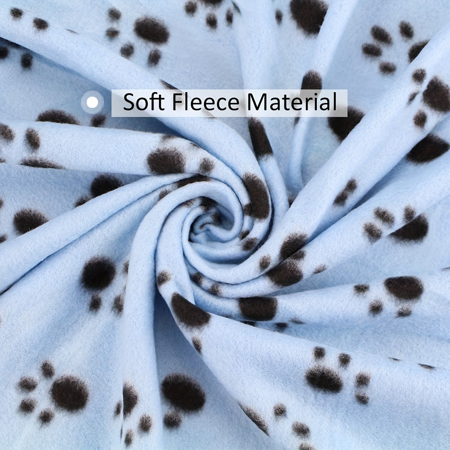 6 Pack Of 60.96x71.12 Cm Warm Paw Print Blanket/Bed Cover For Dogs And Cats