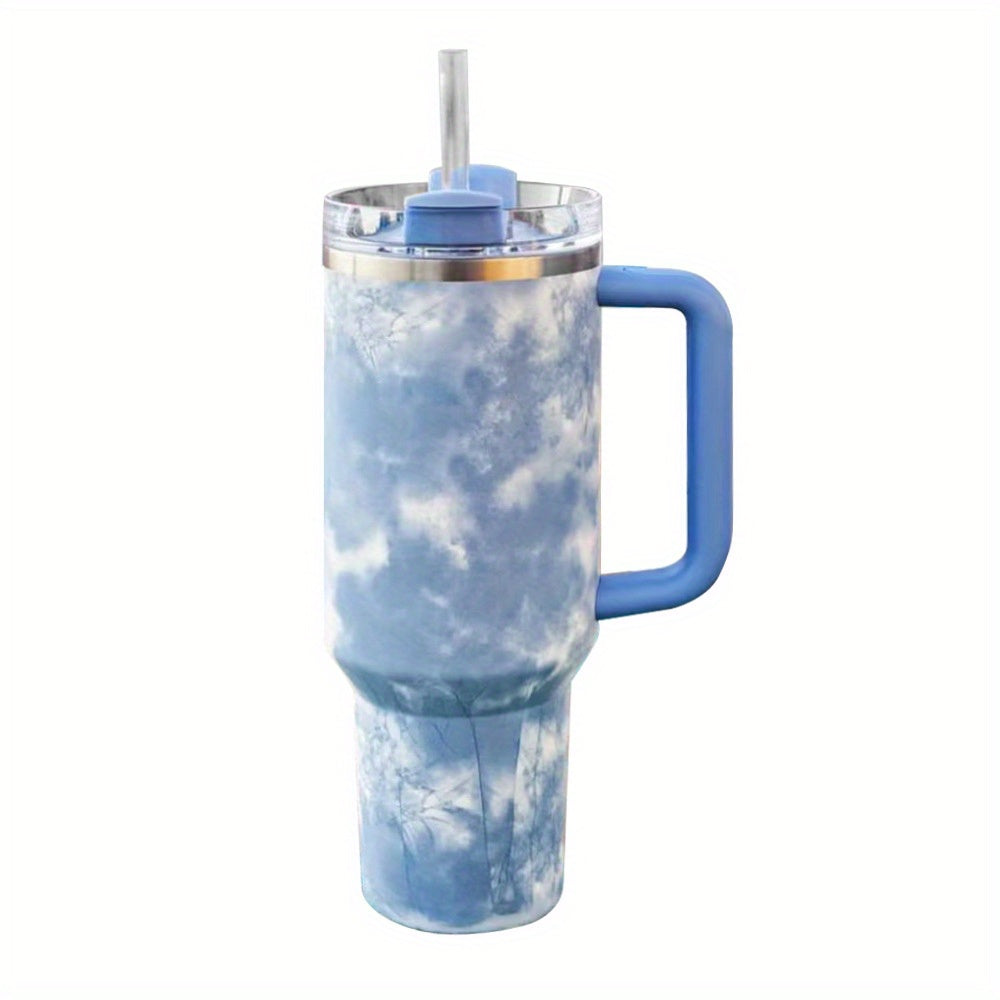 Sakura Train 40 OZ Fantasy series Stainless Steel Vacuum Insulated Tumbler with Handle and Straw Lid, Tumblers, Travel Mug for Water, Iced Tea or Coffee, Smoothie and More, BPA Free, Best Gift For Men And Women Birthday, Moth