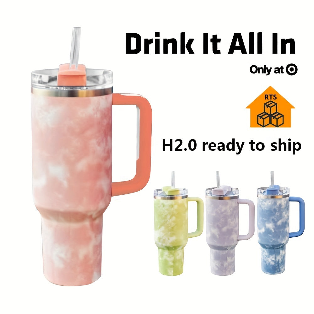 Sakura Train 40 OZ Fantasy series Stainless Steel Vacuum Insulated Tumbler with Handle and Straw Lid, Tumblers, Travel Mug for Water, Iced Tea or Coffee, Smoothie and More, BPA Free, Best Gift For Men And Women Birthday, Moth