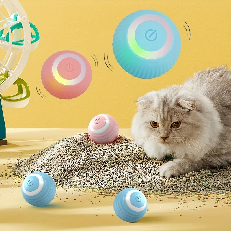 1pc Smart Cat Toy Automatic Rolling Ball Electric Interactive Training Self-Moving