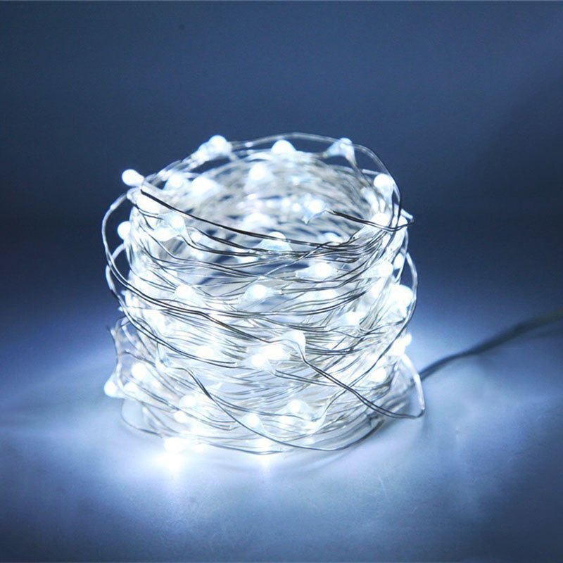 [LED String Lights] 50/100LED String Lights - 1pc Suitable for Bedroom, Party, Wedding, Christmas and Halloween Decoration Light