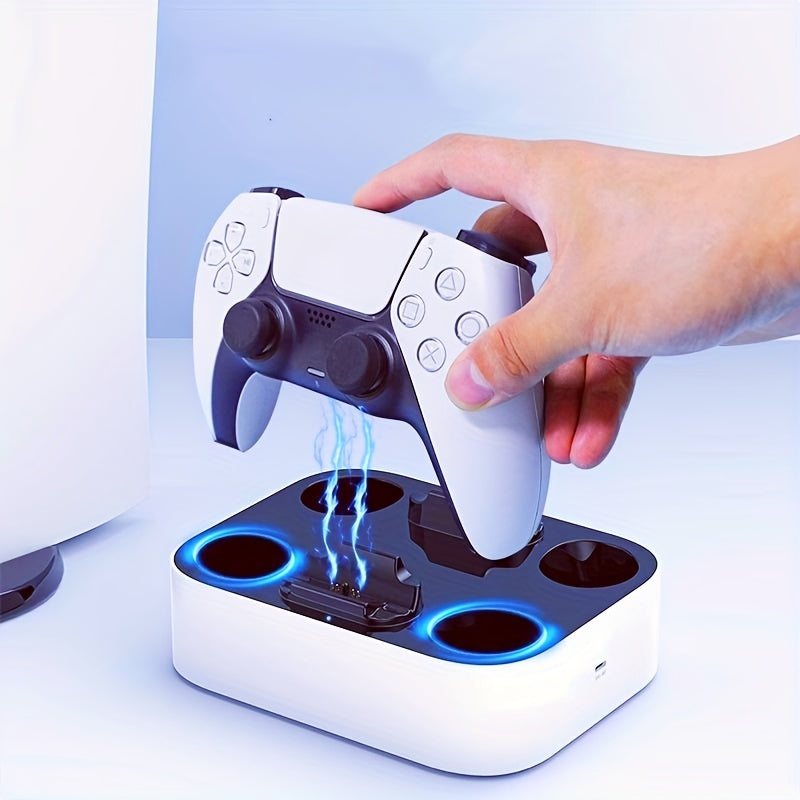 Fast & Safe PS5 Controller Charging Dock - LED Status, Multi-Controller Support, No Battery Needed