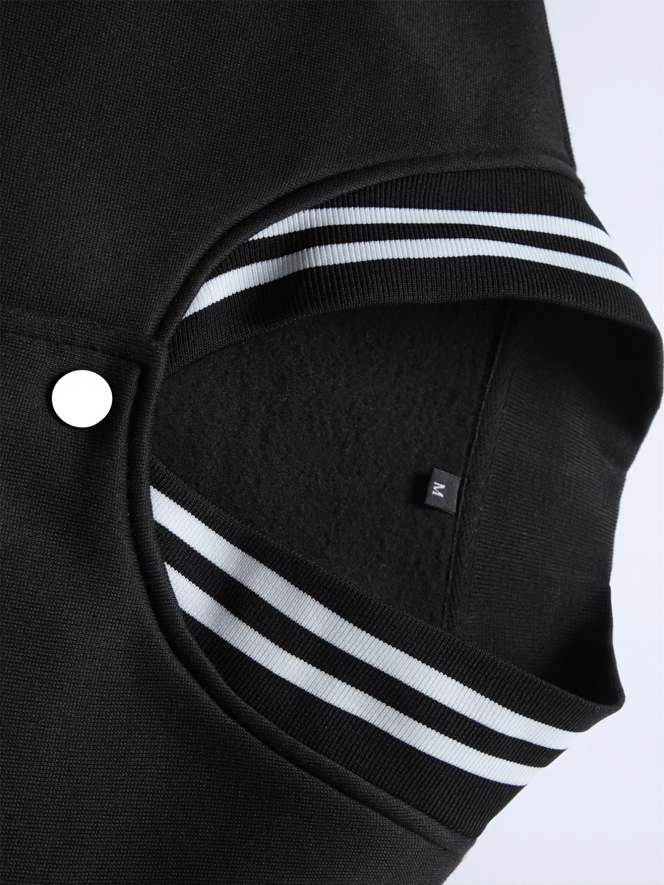 Warm Letter Print Star Pattern Embroidery Varsity Jacket, Men's Casual Color Block Button Up Jacket For Spring Fall School Baseball