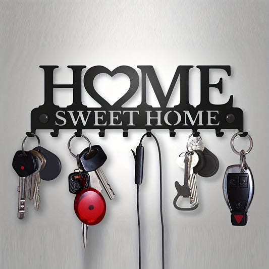 Vintage Metal Key Holder For Wall Mount - 1pc Hanger - Front Door, Kitchen, House, Work, Car, Vehicle Keys Store