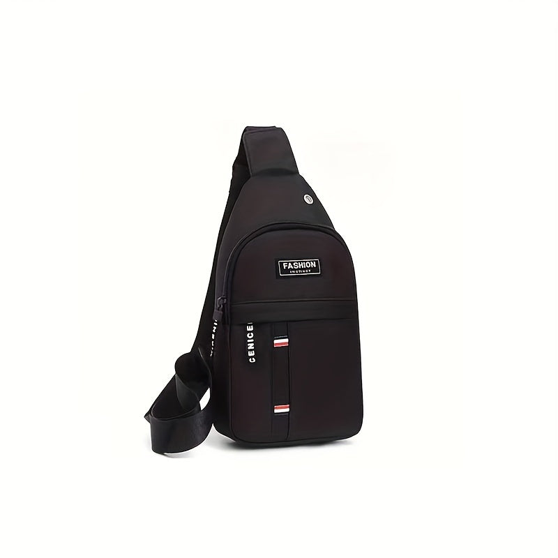 Men's Adjustable Chest Bag Outdoor Mountaineering Cycling One Shoulder Slant Cross Oxford Cloth Chest Bag