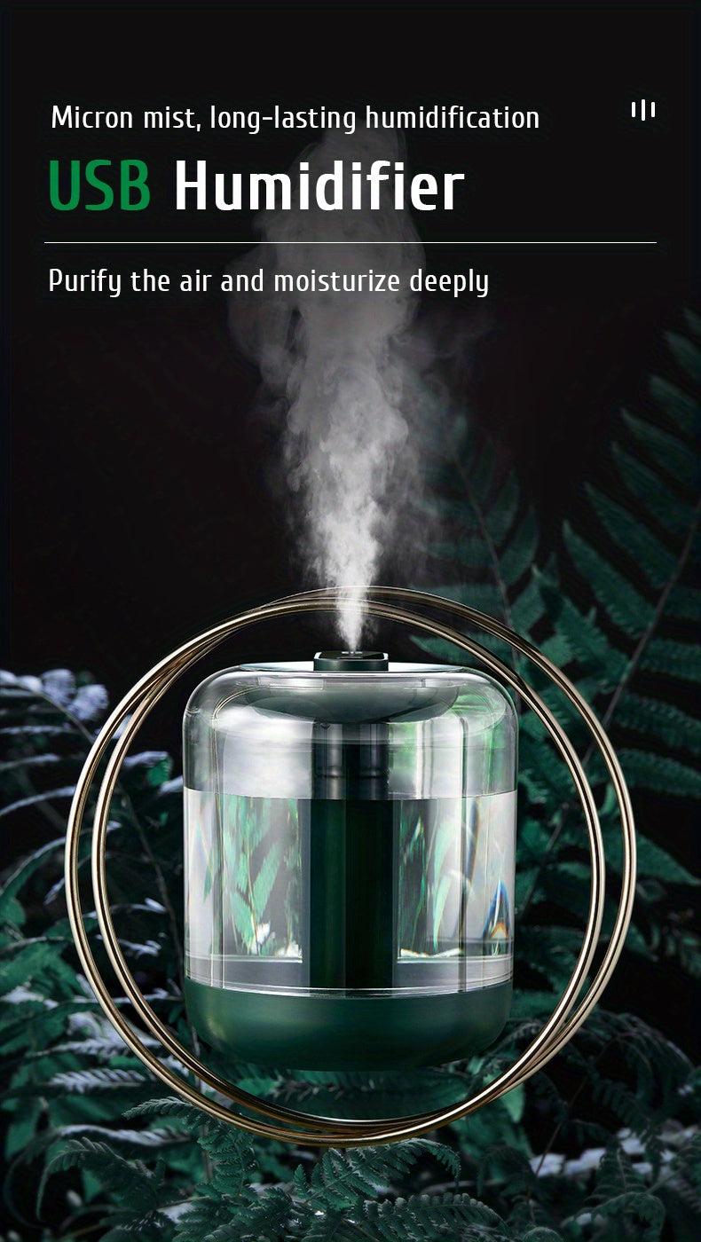Humidifiers For Bedroom, 1L Cool Mist Humidifiers, Transparent Tank, LED Night Light, 2 Mist Mode, 2000mAh Battery Operated Humidifier, Quiet Air Humidifier, Portable Travel Humidifier For Car Desk Home Office
