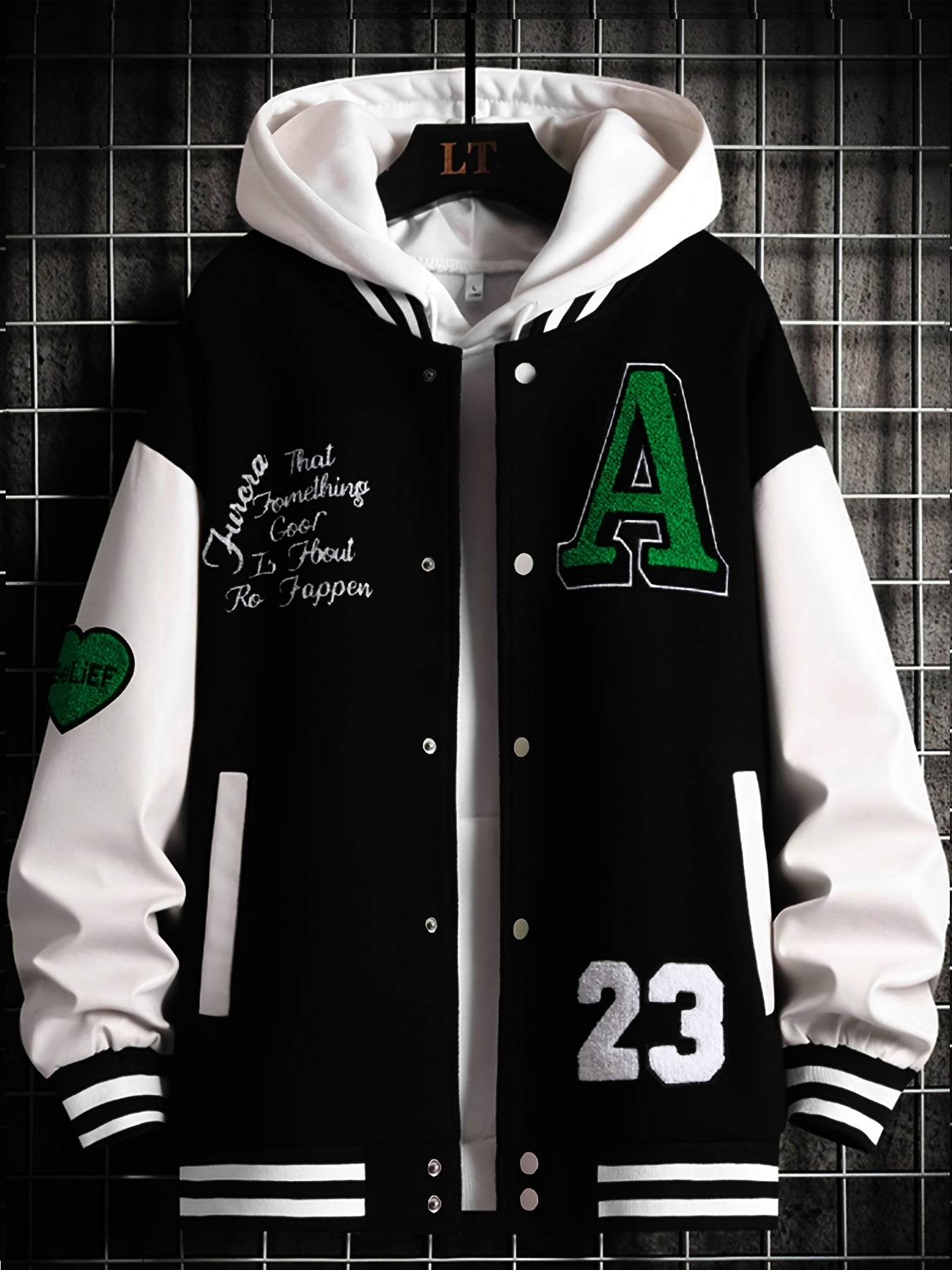 Men'S Loose-Fitting Casual Warm Baseball Jacket in Nine Colors for Spring, Autumn, And Winter. Features Exquisite Towel Embroidery And Letter Embroidery, Suitable for Both Men And Women, Effortlessly Showcasing Personality An