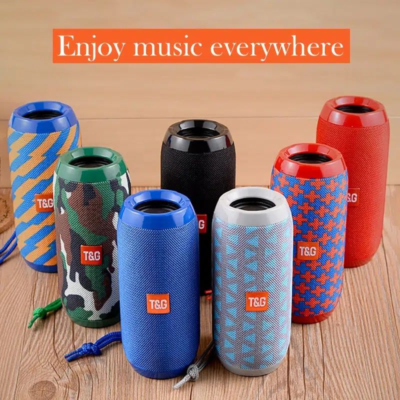 TG117 Portable Wireless Stereo Speaker System - Twin Speaker TWS Technology, Built-in Mic for Hands-Free Calls, FM Radio, TF Card & USB Playback - Perfect for Travel, Outdoor Adventures, and Indoor Entertainment