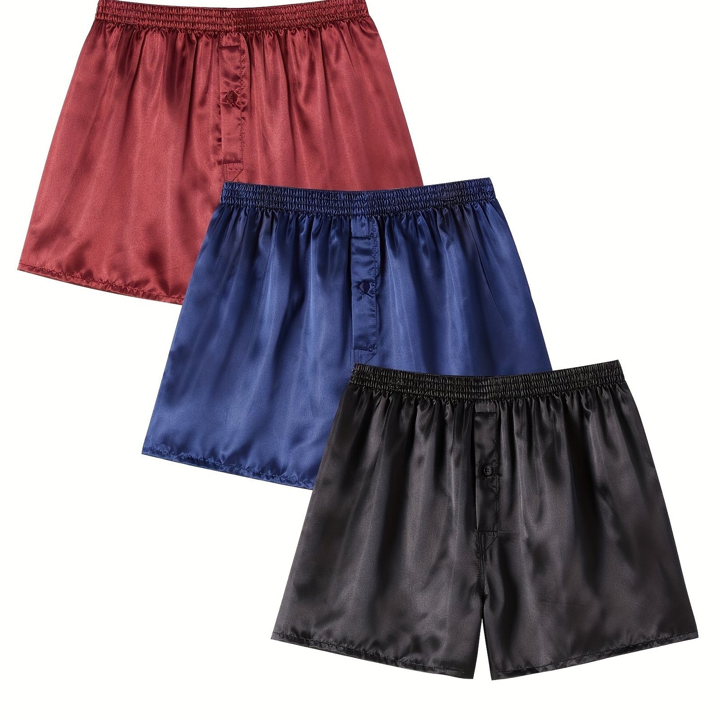 Set of 3/6 Jupitersecret Men'S Boxer Shorts, Smooth Touch Home Shorts with Elastic Waistband.
