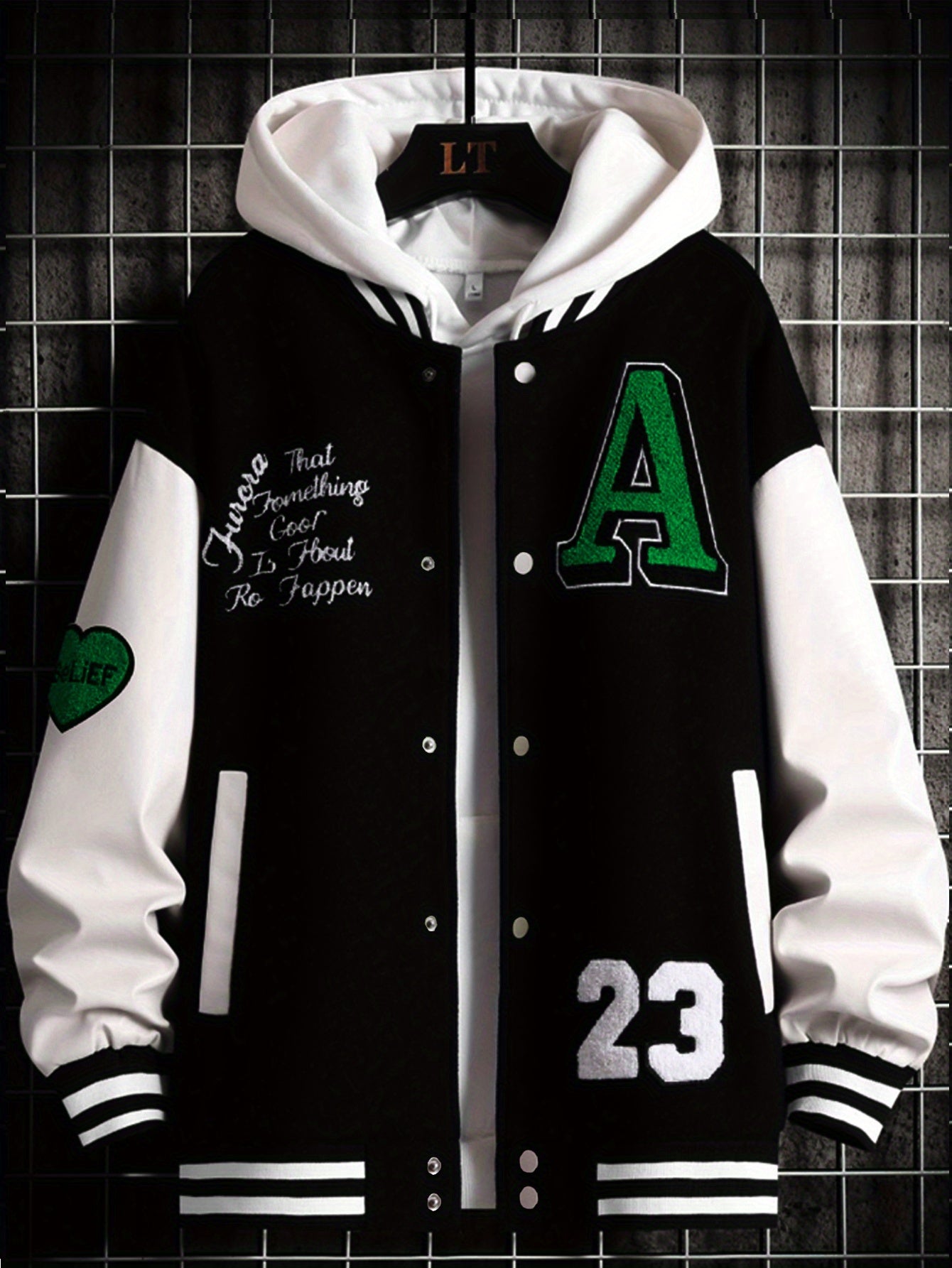Men'S Loose-Fitting Casual Warm Baseball Jacket in Nine Colors for Spring, Autumn, And Winter. Features Exquisite Towel Embroidery And Letter Embroidery, Suitable for Both Men And Women, Effortlessly Showcasing Personality An