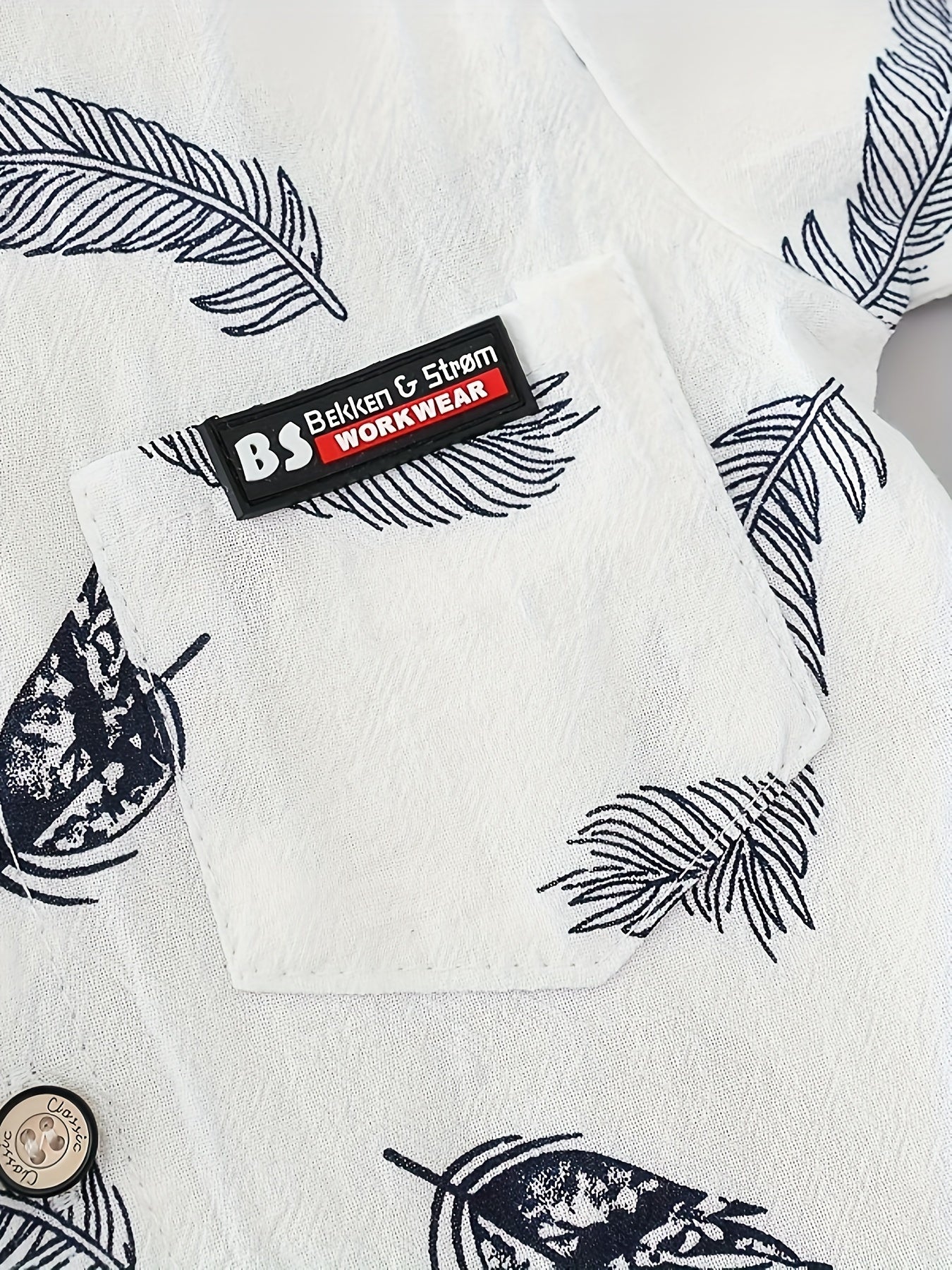 2pcs Baby Boys Casual Feather Pattern Short Sleeve Shirt & Shorts Set Clothes Outdoor Set