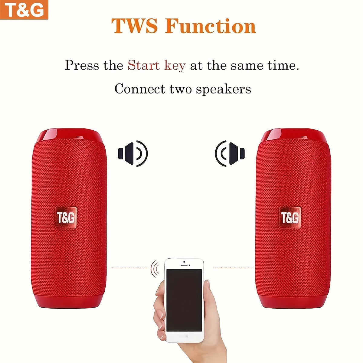 TG-117 BT Speakers, MusiBaby Speaker, Outdoor, Portable, TF\Flach Drive Data Read, Wireless Speaker, Bt 5.3, Loud Stereo, Booming Bass-Charge Speakers for More Louder Volume and Longer Service Lifetimes