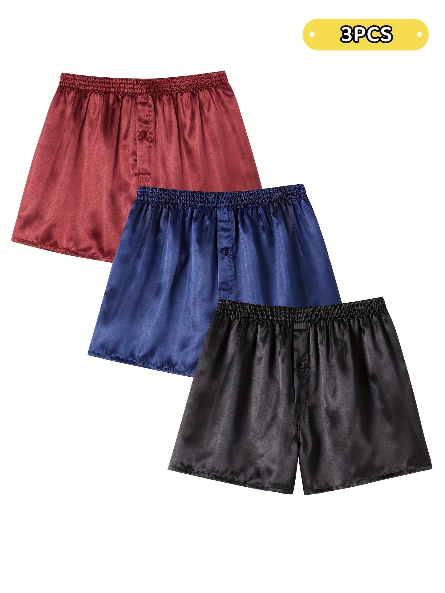 Set of 3/6 Jupitersecret Men'S Boxer Shorts, Smooth Touch Home Shorts with Elastic Waistband.
