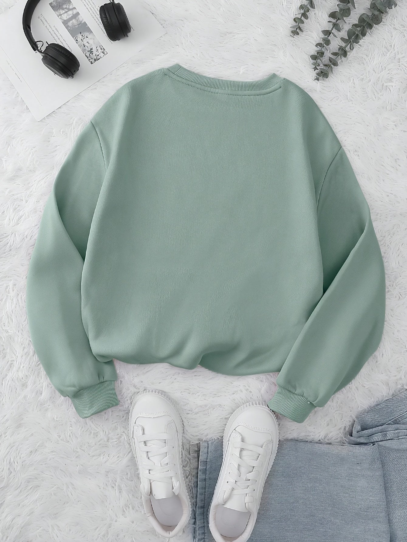 Los Angeles Print Preppy Sweatshirt, Long Sleeve Crew Neck Casual Sweatshirt For Winter & Fall, Women's Clothing