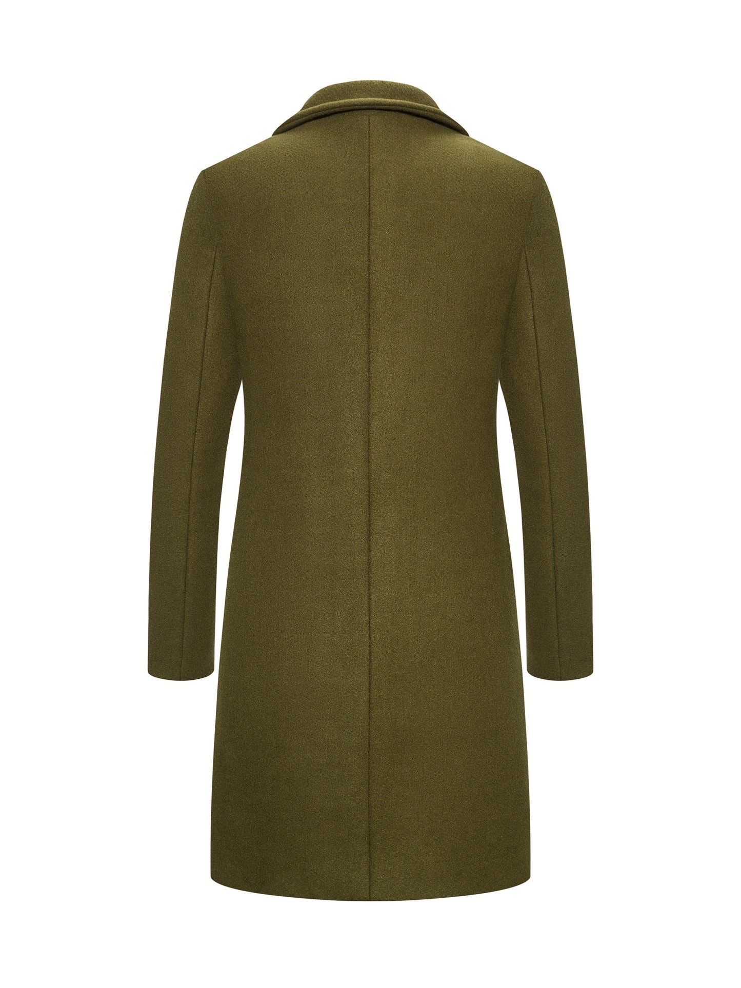 New Men's Mid-length Single Breasted Trench Coat Jacket