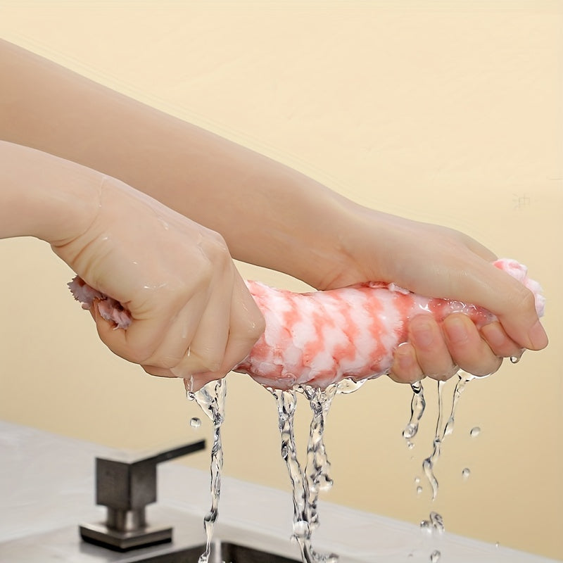 5/10pcs Microfiber Dish Cloths, Thickened Coral Velvet Cationic Double-sided Dish Towels, Soft Absorbent Towels, Strong Stain Removal, Scouring Pads
