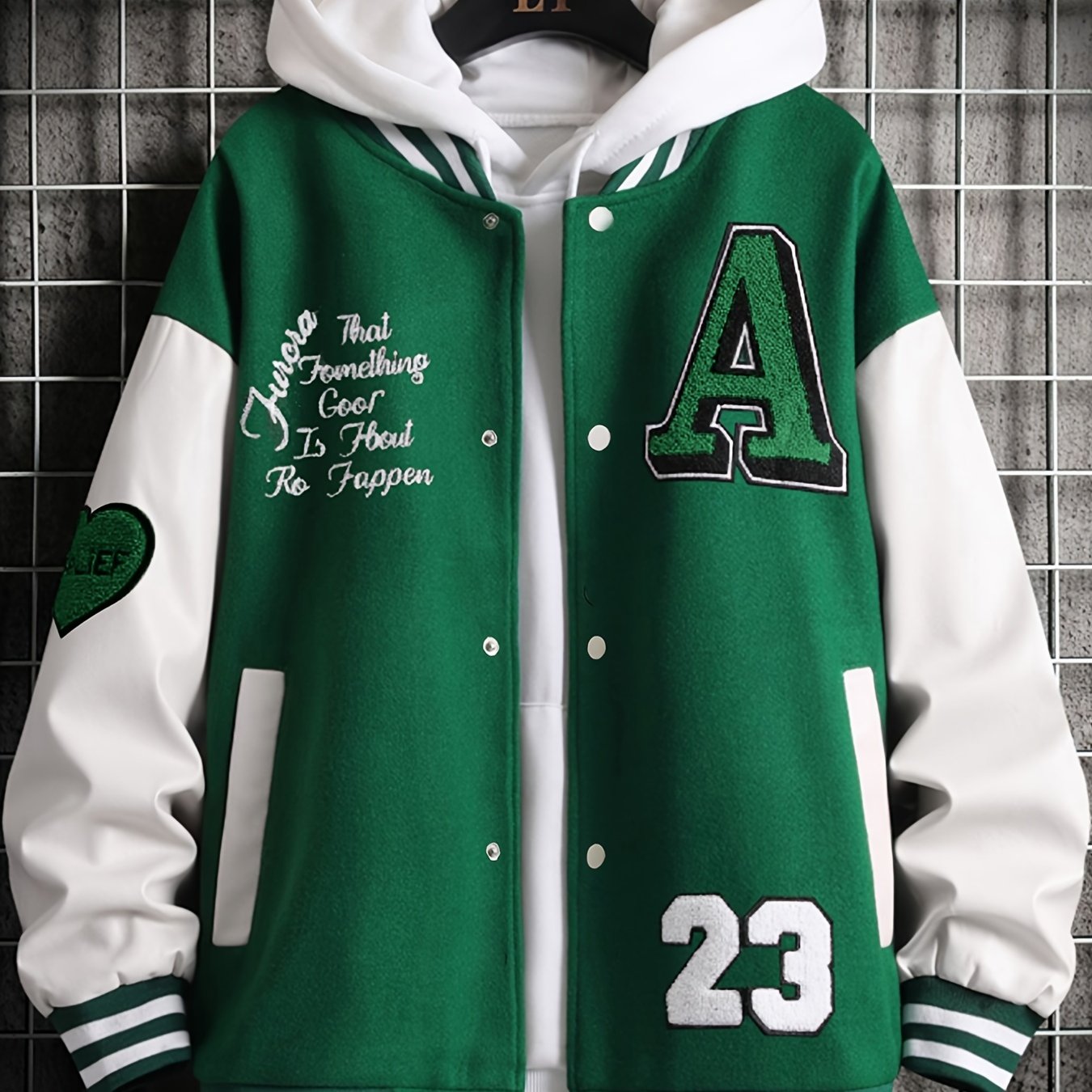 Men'S Loose-Fitting Casual Warm Baseball Jacket in Nine Colors for Spring, Autumn, And Winter. Features Exquisite Towel Embroidery And Letter Embroidery, Suitable for Both Men And Women, Effortlessly Showcasing Personality An